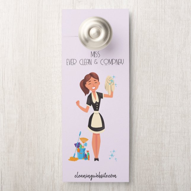 Maid Service Referral Door Hanger (On Knob)