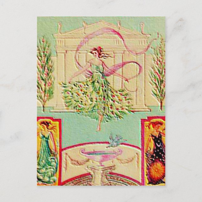 Maiden Goddess Athena Postcard (Front)