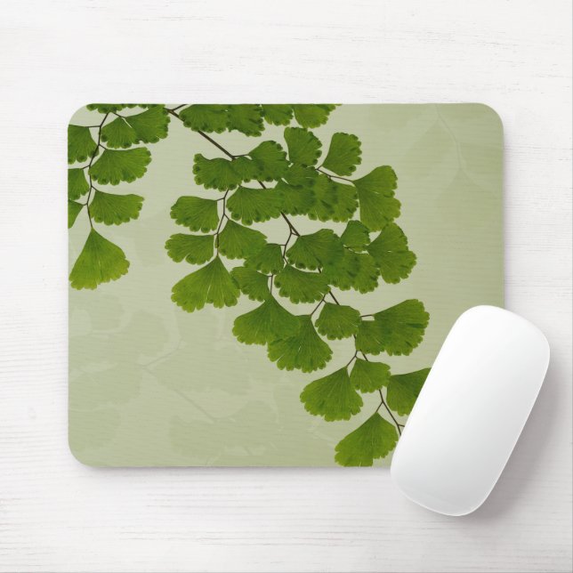 Maiden Hair Fern Frond Mouse Pad (With Mouse)