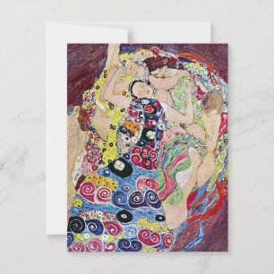 Maiden (Virgin), Gustav Klimt, Vintage Art Nouveau