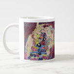 Maiden (Virgin), Gustav Klimt, Vintage Art Nouveau Large Coffee Mug<br><div class="desc">The Maiden (aka The Virgin) (1913) by Gustav Klimt is a vintage Victorian Era Art Nouveau fine art symbolism portrait painting. Several women yawning, stretching and sleeping in a bed covered with colourful mosaic pattern blankets. About the artist: Gustav Klimt (1862-1918) was an Austrian Symbolist painter and one of the...</div>