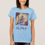 Maiden (Virgin), Gustav Klimt, Vintage Art Nouveau T-Shirt<br><div class="desc">The Maiden (aka The Virgin) (1913) by Gustav Klimt is a vintage Victorian Era Art Nouveau fine art symbolism portrait painting. Several women yawning, stretching and sleeping in a bed covered with colourful mosaic pattern blankets. About the artist: Gustav Klimt (1862-1918) was an Austrian Symbolist painter and one of the...</div>