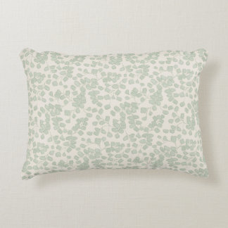 Maidenhair Fern Sage Green Linen Accent Pillow