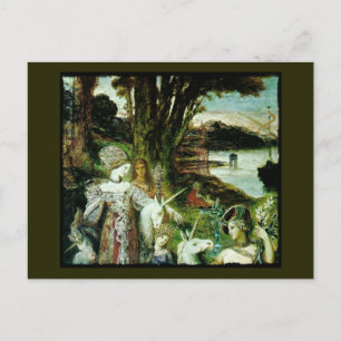 Maidens and Unicorns Postcard