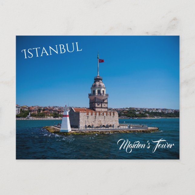 Maiden's Tower in Istanbul Postcard (Front)