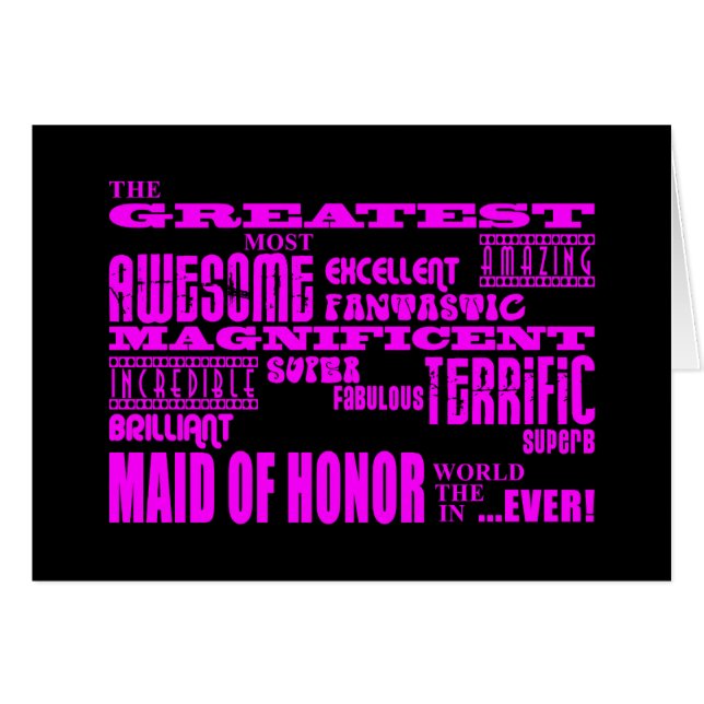 Maids of Honour Fun Gifts : Greatest Maid of Honou (Front Horizontal)