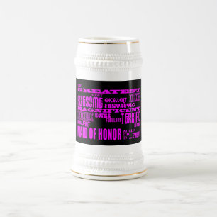 Maids of Honour Fun Gifts : Greatest Maid of Honou Beer Stein