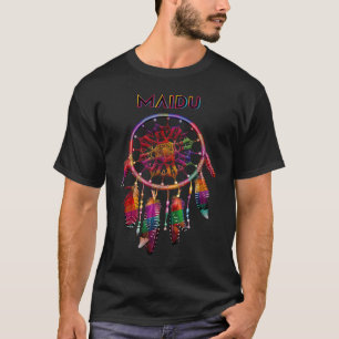 Maidu Native American Indian Colourful Dreamcatche T-Shirt