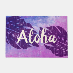 Maikai Hawaiian Monstera Leaf Tie-Dye Blend Aloha Doormat