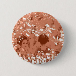 Maiko, Hana and Maneki Neko 2 Inch Round Button