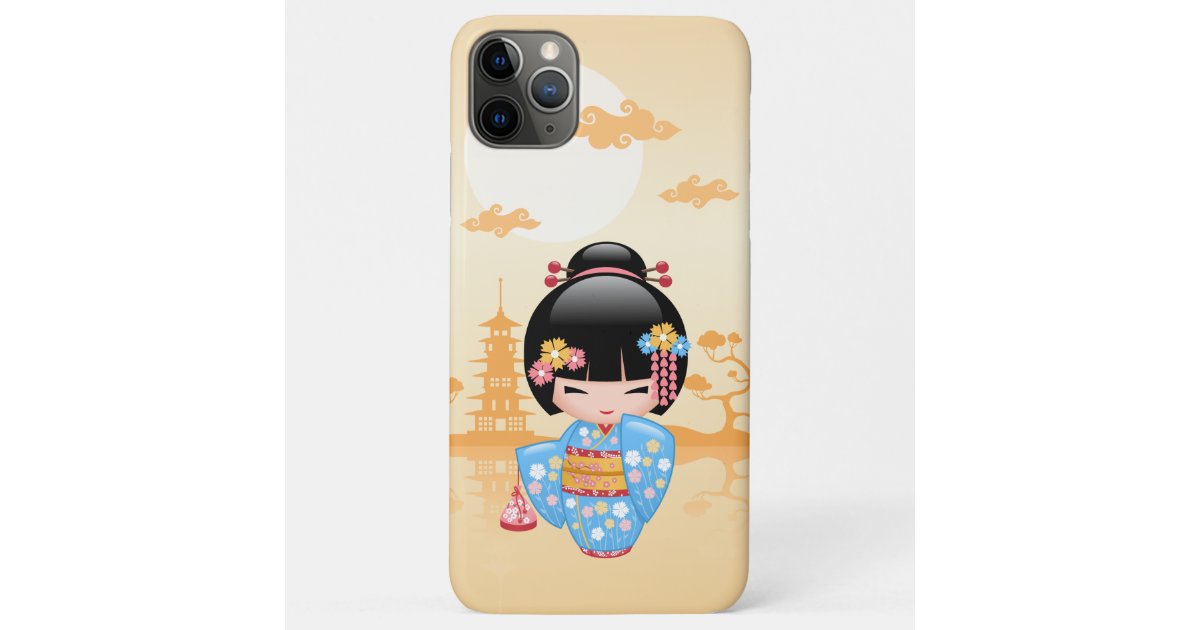 Maiko Kokeshi Doll Cute Japanese Geisha Girl CaseMate iPhone Case