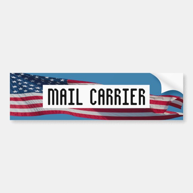 MAIL CARRIER bumper sticker (Front)