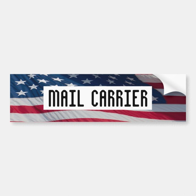 MAIL CARRIER bumper sticker (Front)