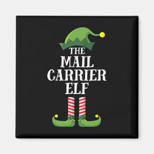 Mail Carrier Elf Matching Family Group Christmas P Magnet
