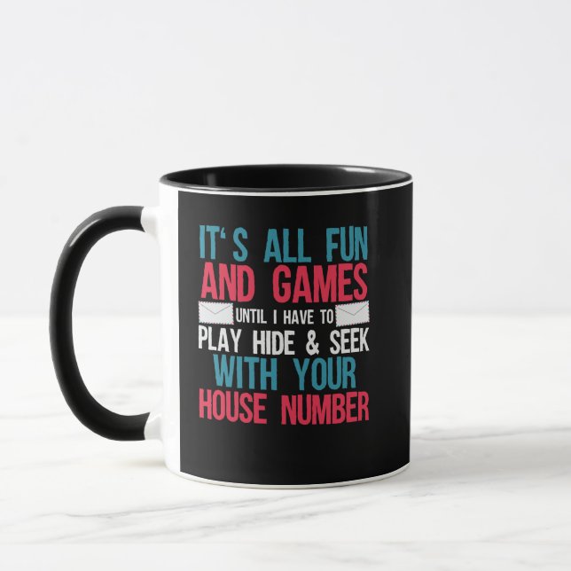 Mail Carrier Joke Postman Postal Worker Mug (Left)