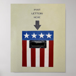 Mail Drop on the USS Battleship Alabama" Poster