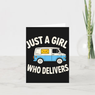 Mail Lady Design For Women Girls Stal Worker Mail  Card