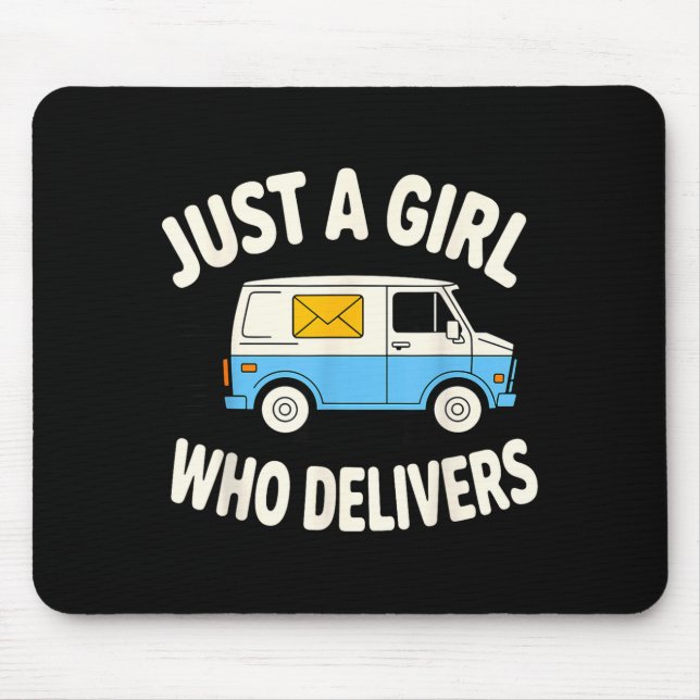 Mail Lady Design For Women Girls Stal Worker Mail  Mouse Pad (Front)