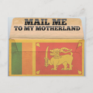Mail me to Sri Lanka Postcard