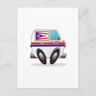 Mail Truck OHIO Postcard