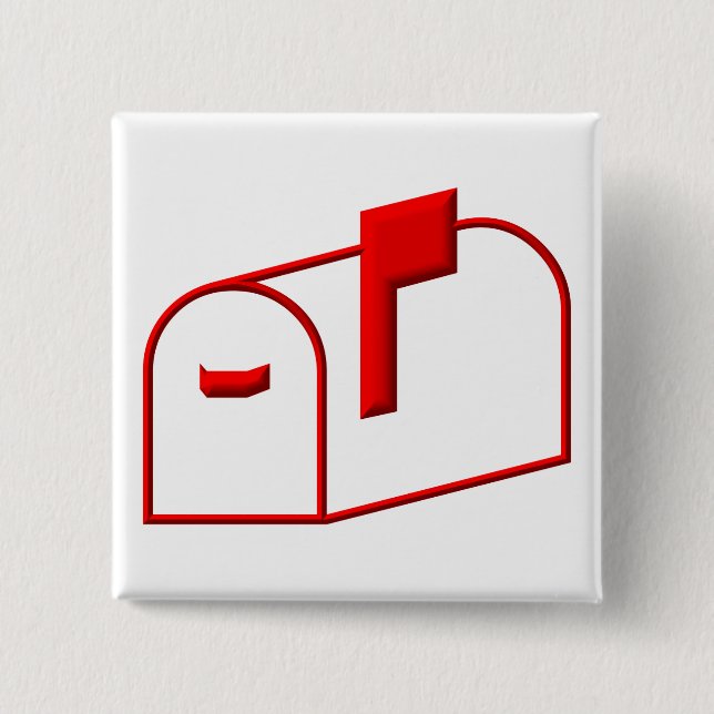 Mailbox 2 Inch Square Button (Front)