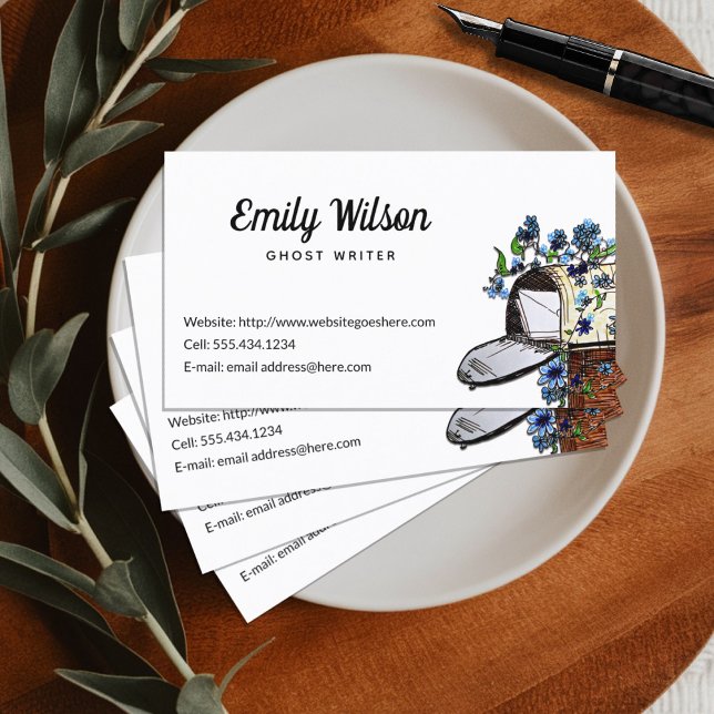 Mailbox Art Custom White Business Cards (Creator Uploaded)