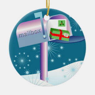 Mailbox Ceramic Ornament
