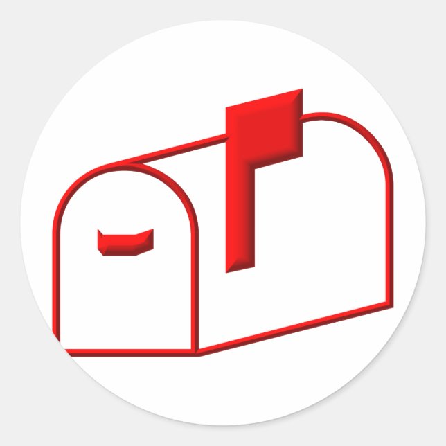 Mailbox Classic Round Sticker (Front)