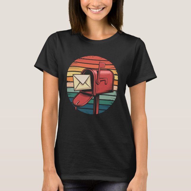 Mailbox Mail Carrier Postal Worker Mailman T-Shirt (Front)