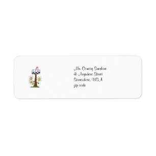 Mailbox mailing label