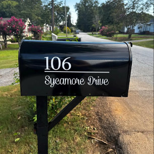 Mailbox Number and Address Label Letters Custom