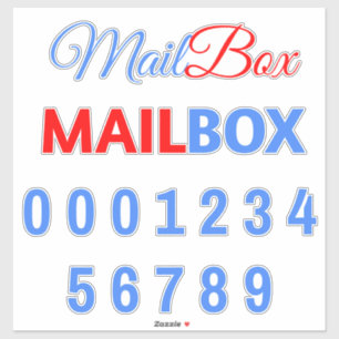 Mailbox Phrase With Numbers