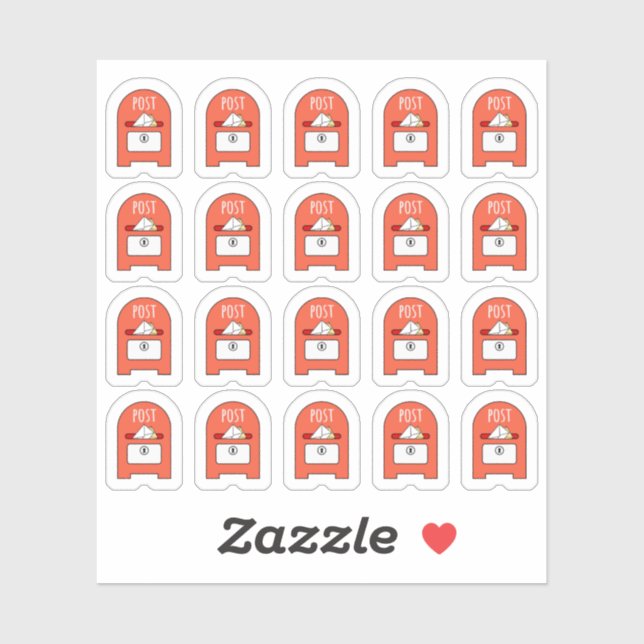 Mailbox Post Office Box Mail Envelopes Planner (Sheet)