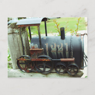 Mailbox Train Postcard