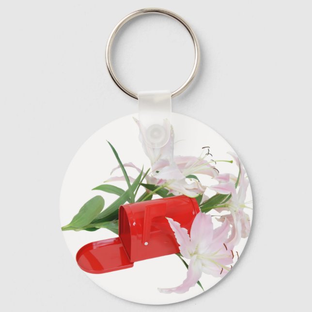 MailboxInLilies051409 Keychain (Front)
