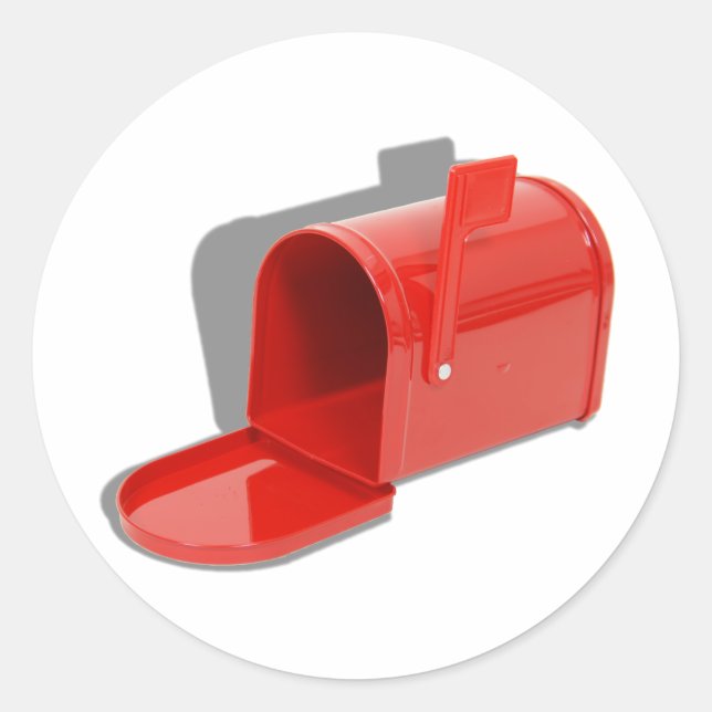 MailboxOpen051409shadows Classic Round Sticker (Front)