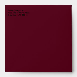 Mailing Designer Dark Scarlet Envelopes