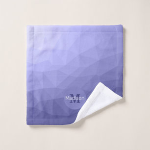 Maille violet bleu gris foncé motif Monogramme