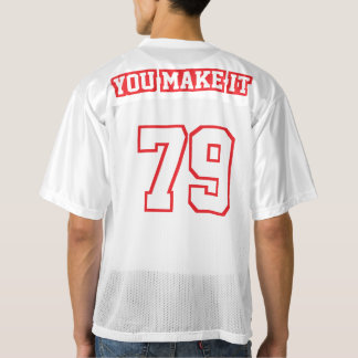 Maillot De Foot Pour Hommes 2 Côté RED WHITE Mens Football Jersey