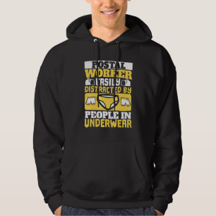 Mailman Carrier Postal Workereasily Distracted By  Hoodie