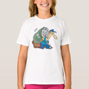 Mailman Carrying A Large Sack T-Shirt