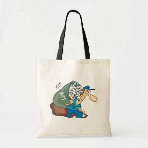 Mailman Carrying A Large Sack Tote Bag