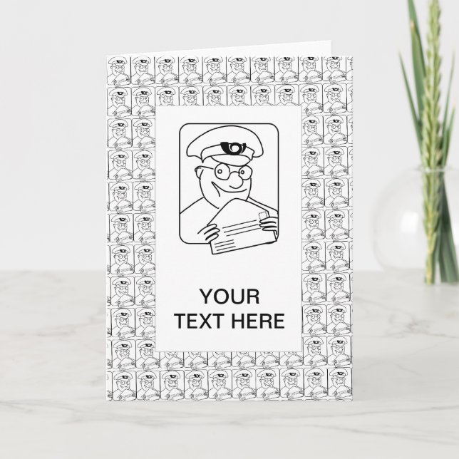 Mailman Greeting Card (Front)