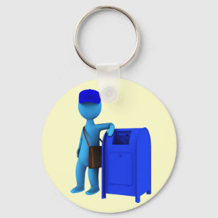 Mailman Keychain