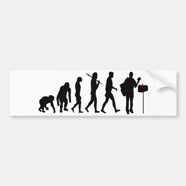 Mailman postman courier service gifts bumper sticker (Front)