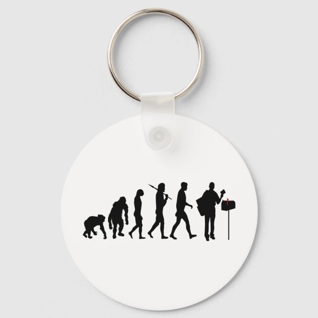 Mailman postman courier service gifts keychain (Front)