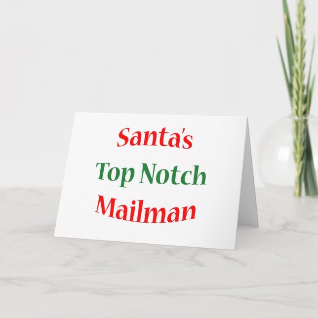 Mailman Top Notch Holiday Card (Front)