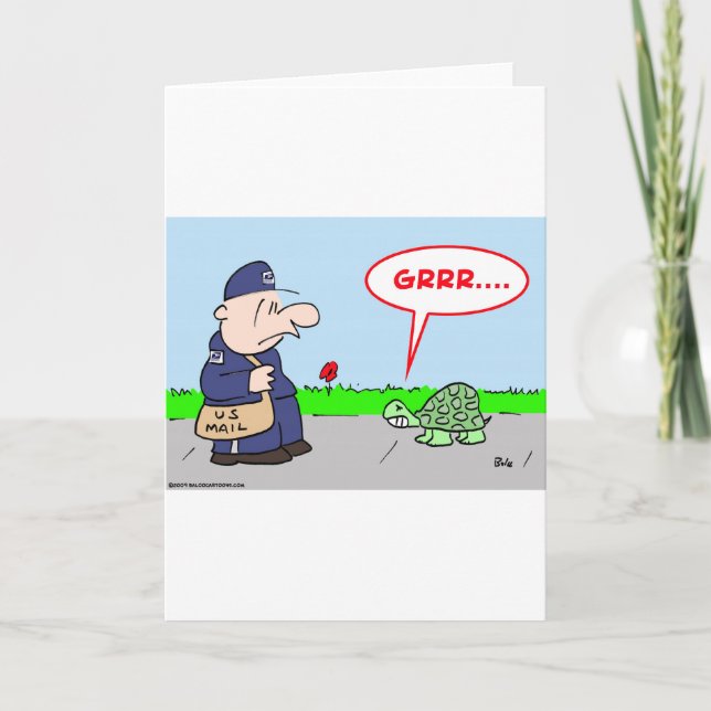 MAILMAN TURTLE GRRR CARD (Front)