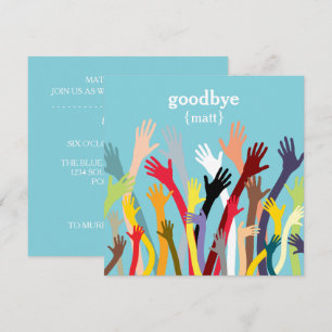 Main agitée Farewell Party Invitation