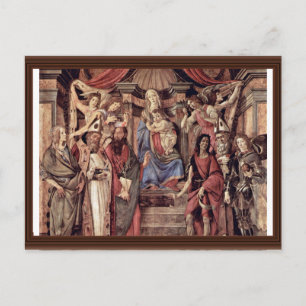 Main Altarpiece Plate: Enthroned Madonna Four Postcard
